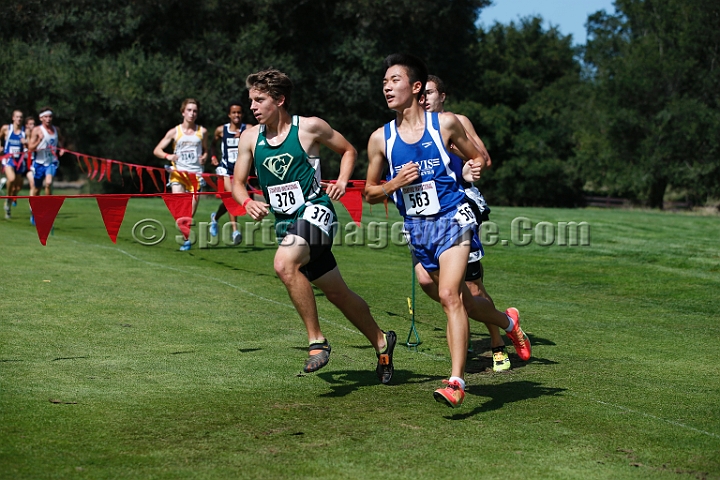 2014StanfordSeededBoys-410.JPG - Seeded boys race at the Stanford Invitational, September 27, Stanford Golf Course, Stanford, California.